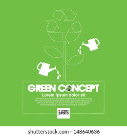 Ecology concept background vector.