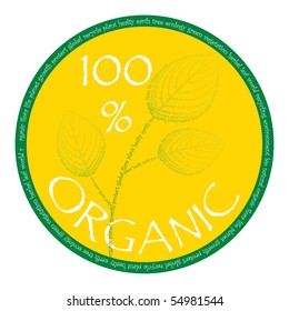 Ecology concept was created with typographic design
