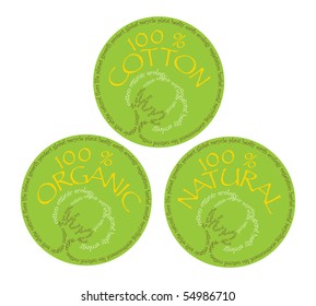 Ecology concept was created with typographic design