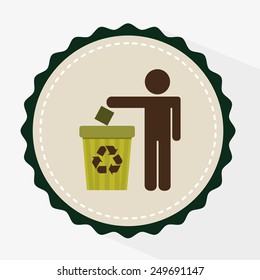 ecology concept design, vector illustration eps10 graphic