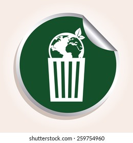 ecology concept design, vector illustration eps10 graphic 