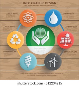 Ecology concept design,vector