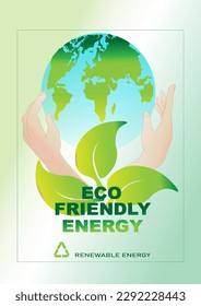 Ökologie Konzept Umwelt und Ökologie in grünem Konzept Energie von Erdgas nachhaltiges und ethisches Geschäft auf Netzanschluss auf grünem Hintergrund.