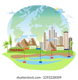 Ecology concept Environment and ecology in green concept Energy of natural gas sustainable and ethical business on network connection on green background.