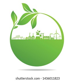 Ecology concept and Environmental ,Banner design elements for sustainable energy development, Vector illustration