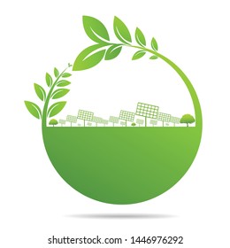 Ecology concept and Environmental ,Banner design elements for sustainable energy development, Vector illustration