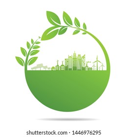 Ecology concept and Environmental ,Banner design elements for sustainable energy development, Vector illustration