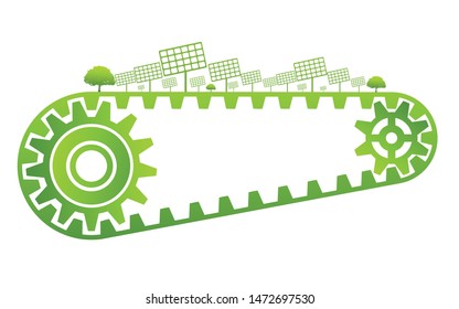 Ecology concept and Environmental ,Banner design elements for sustainable energy development, Vector illustration