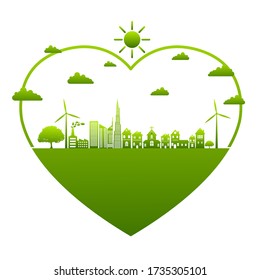 Ecology concept and Environmental. Banner design elements for sustainable energy development. Vector illustration