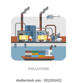 Ecology concept. Environmental pollution.