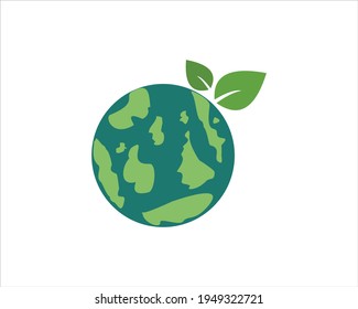 Concepto de ecología. ilustración vectorial de icono. 