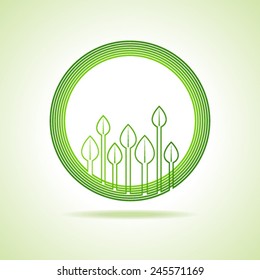 Ecology concept - Leaf background stock vector