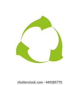 Ecology  concept represented by recycle  icon. isolated and flat illustration 