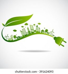 Ecology concept. save world