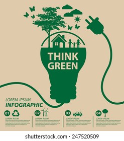 Ecology concept. save world vector illustration.