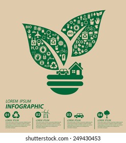 Ecology concept. save world vector illustration.