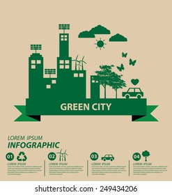 Ecology concept. save world vector illustration.
