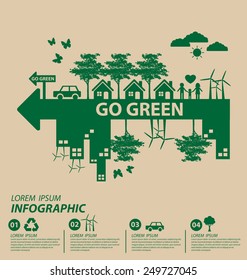 Ecology concept. save world vector illustration.