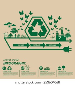 Ecology concept. save world vector illustration.