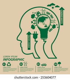 Ecology concept. save world vector illustration.