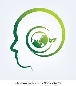 Ecology concept. save world vector illustration.