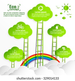 Ecology concept. save world vector illustration