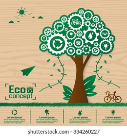 Ecology concept. save world vector illustration