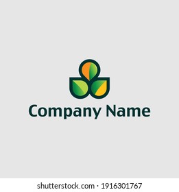 The Ecology concept of a simple and elegant logo icon is suitable for your business