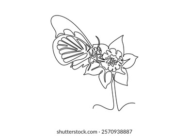 Ecology concept. Single line draw design vector graphic illustration.	
