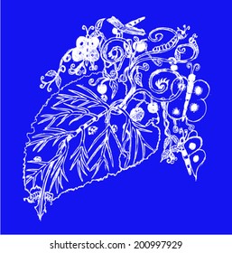 ecology concept, sketch vector