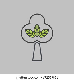 Ecology concept. Tree icon. Nature vector