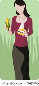 Ecology concept vector illustration series. Ethanol fuel. Check my portfolio for much more of this series as well as thousands of other great vector items.