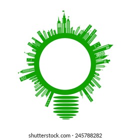 Ecology concepts design on white background