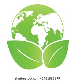 Ecology concept,the world is in the energy saving light bulb green,vector illustration. green eco city