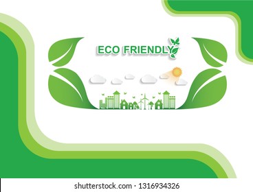 Ecology connection  concept background . Vector infographic illustration