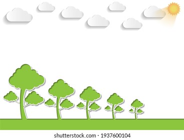 Ecology connection concept background .Vector infographic illustration