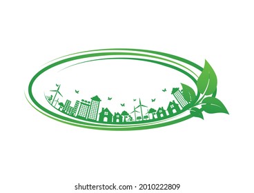 Ecology connection  concept background . Vector infographic illustration
