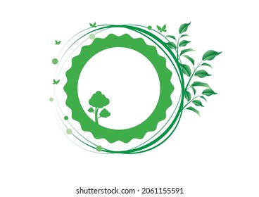 Ecology connection  concept background . Vector infographic illustration