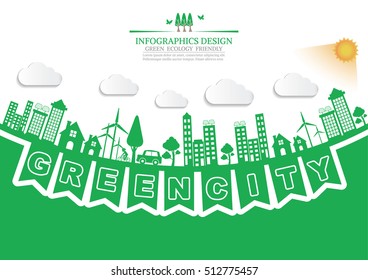 Ecology connection  concept background . Vector infographic illustration