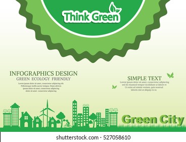 Ecology connection  concept background . Vector infographic illustration
