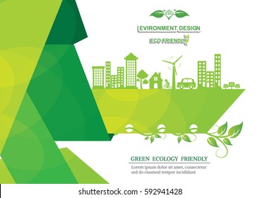 Ecology connection  concept background . Vector infographic illustration
