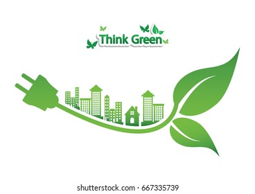 Ecology connection  concept background . Vector 

infographic illustration