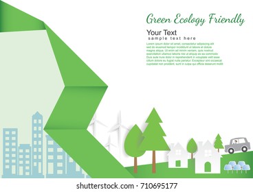 Ecology connection  concept background . Vector infographic illustration