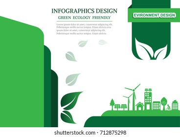 Ecology connection  concept background . Vector infographic illustration