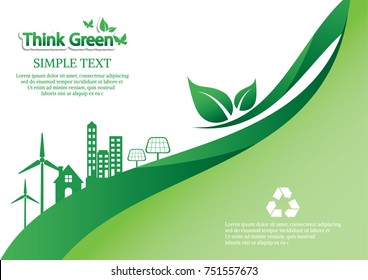 Ecology connection  concept background . Vector infographic illustration