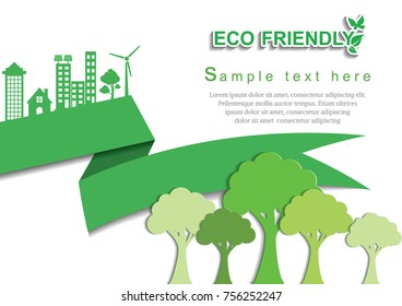 Ecology connection  concept background . Vector infographic illustration