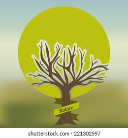 Ecology design blur white background, vector illustration