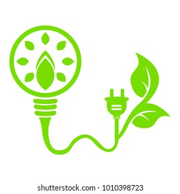 Ecology design on white background. Vector illustration.
