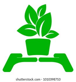 Ecology design on white background. Vector illustration.