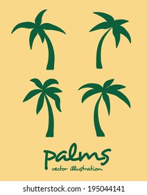 Ecology design over beige background, vector illustration